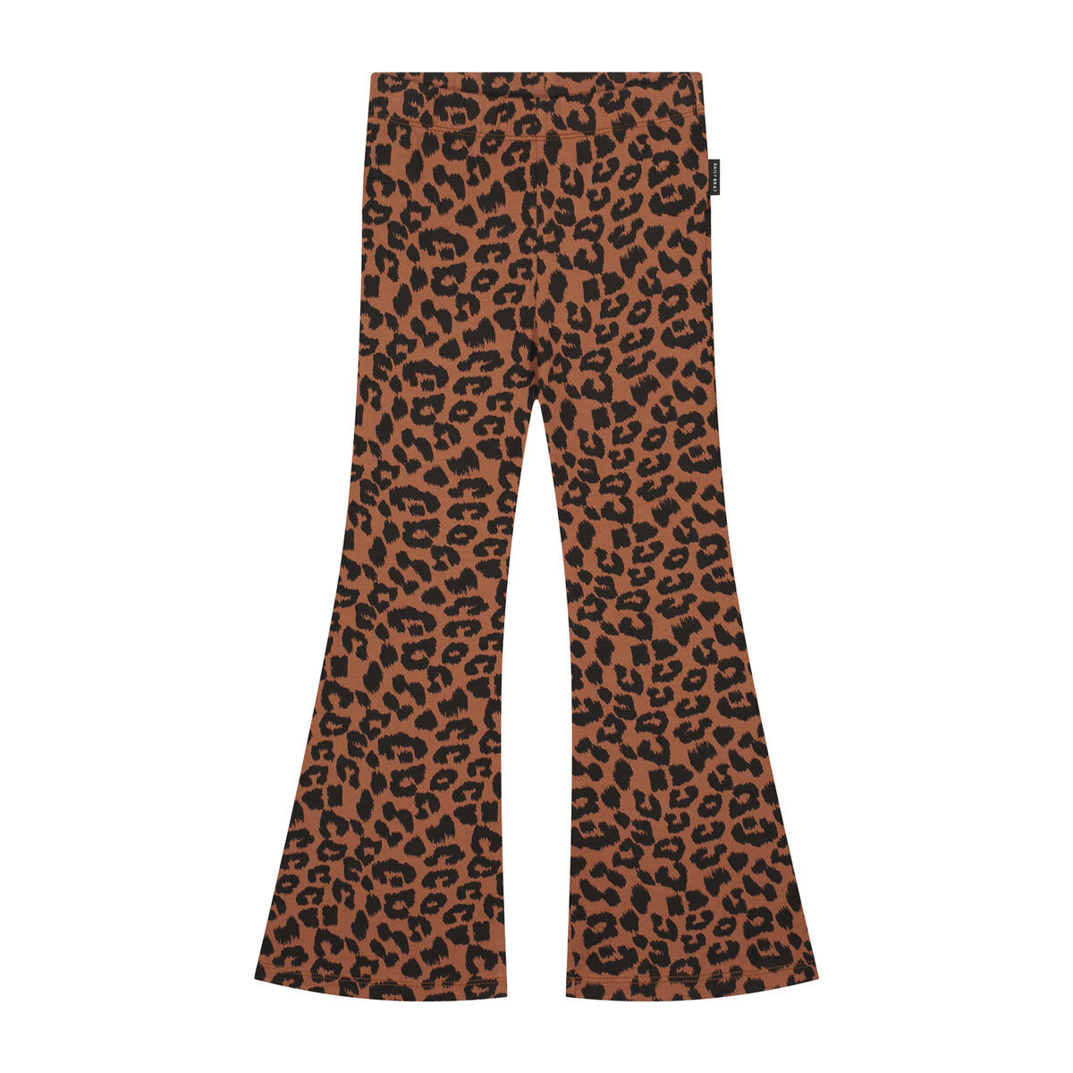 Leopard Flared Pants Hickory Brown