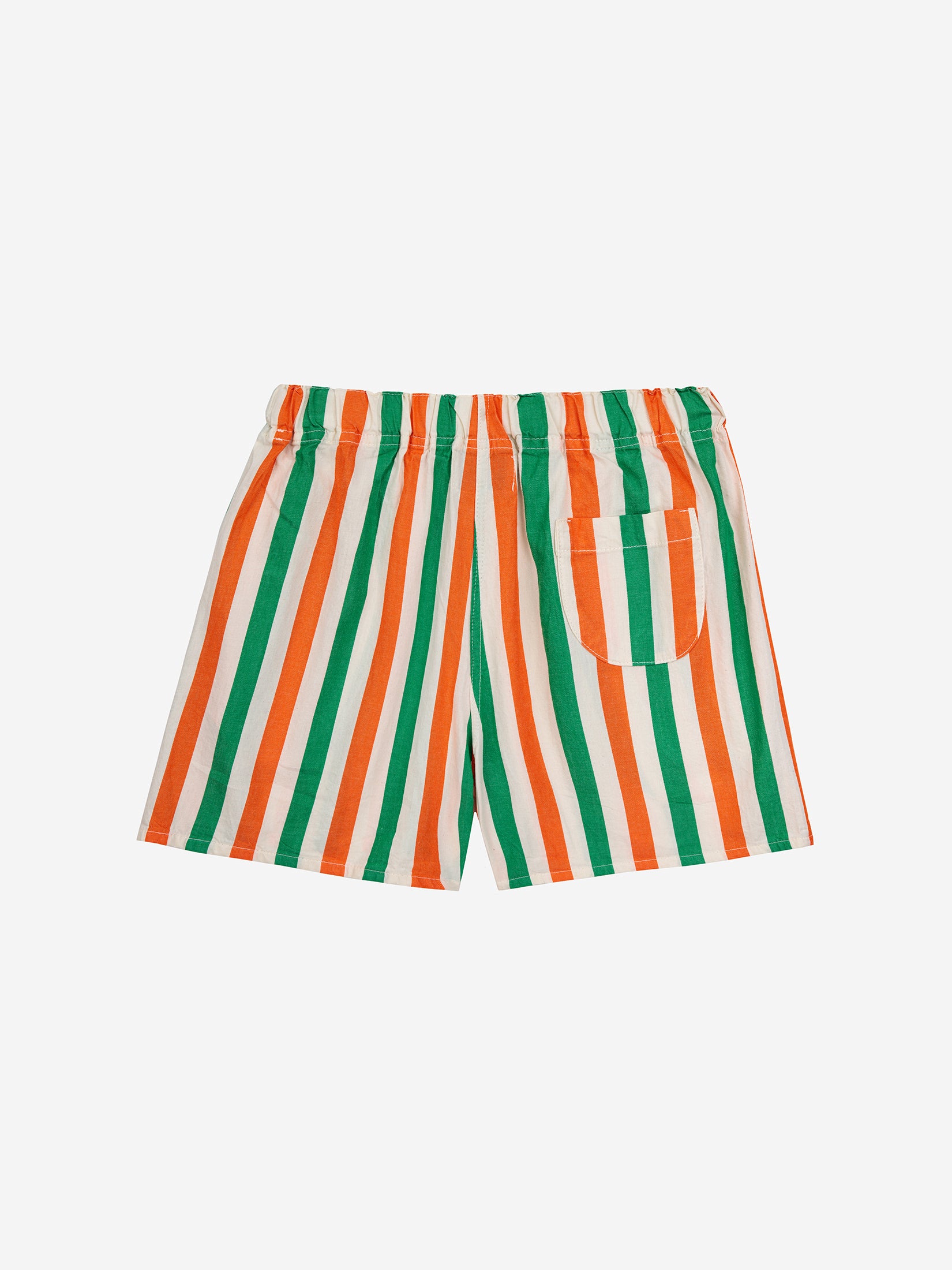 Vertical stripes woven shorts