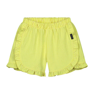 Chloe Checked Shorts Cozy Yellow