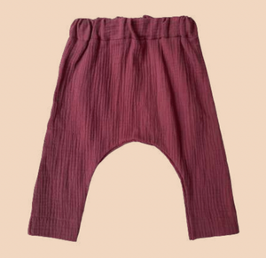 Muslin Baggy Pants - Auburn