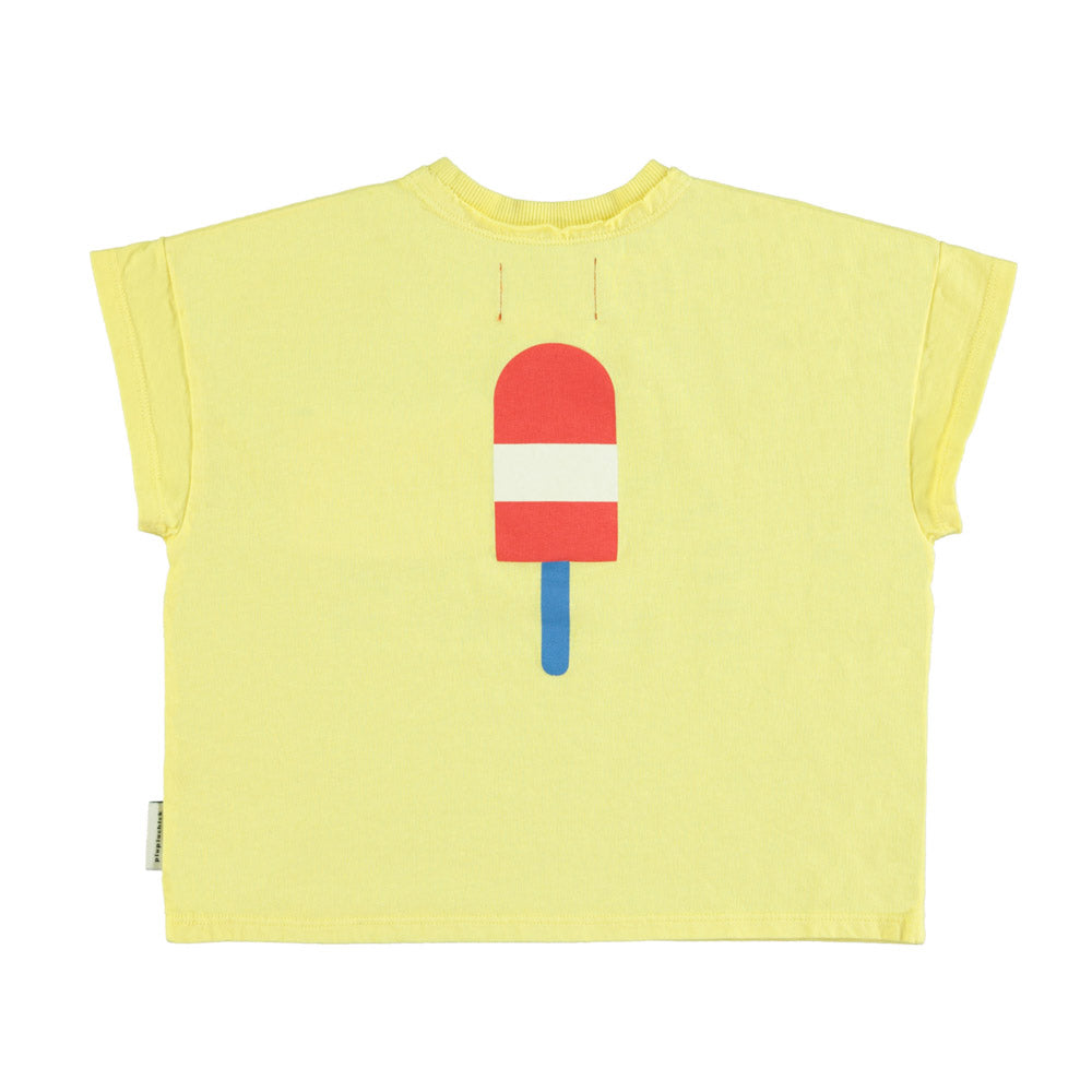 T-shirt yellow with ice cream print