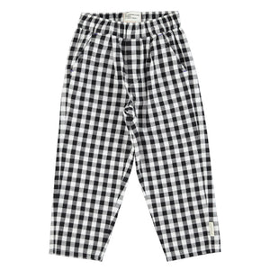 Unisex trousers - black & white checkered