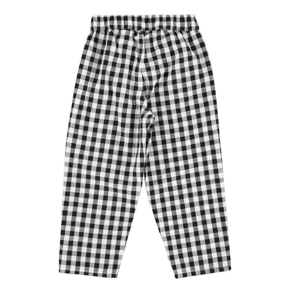 Unisex trousers - black & white checkered