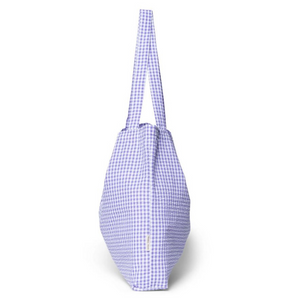 Lilac Checkered Mom Bag
