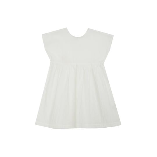 Pleated Dress Milky White